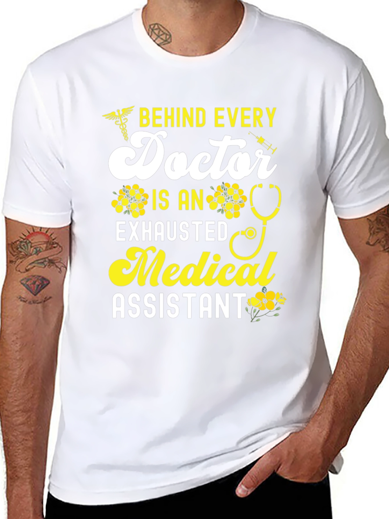 Exhausted Medical Assistant Graphic Tee