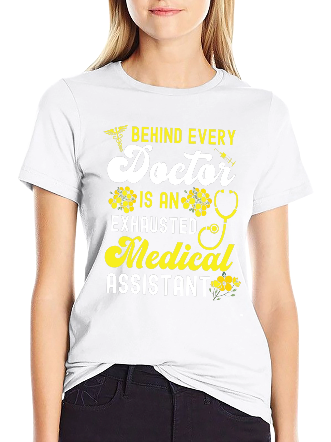 Exhausted Medical Assistant Graphic Tee