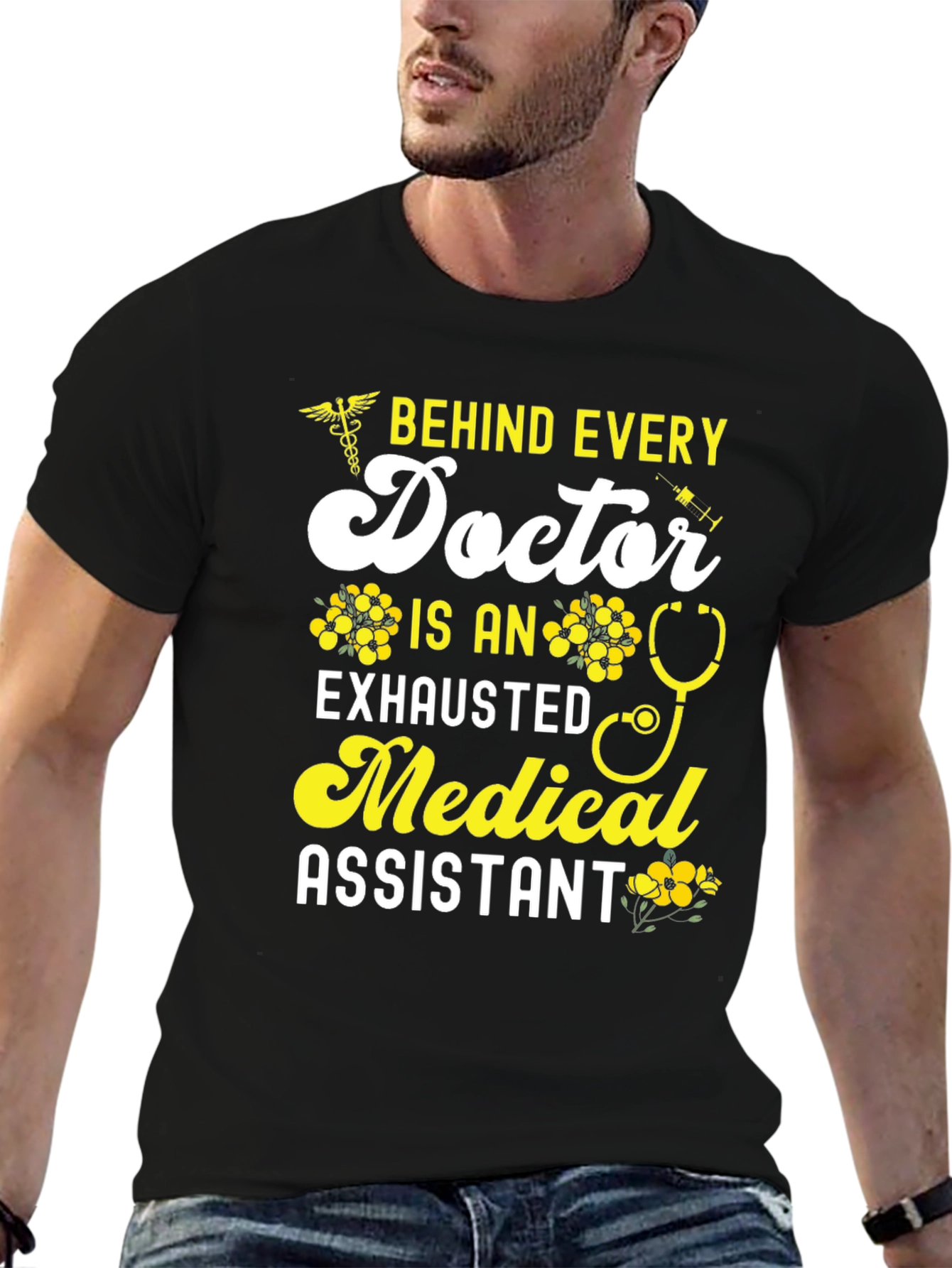 Exhausted Medical Assistant Graphic Tee