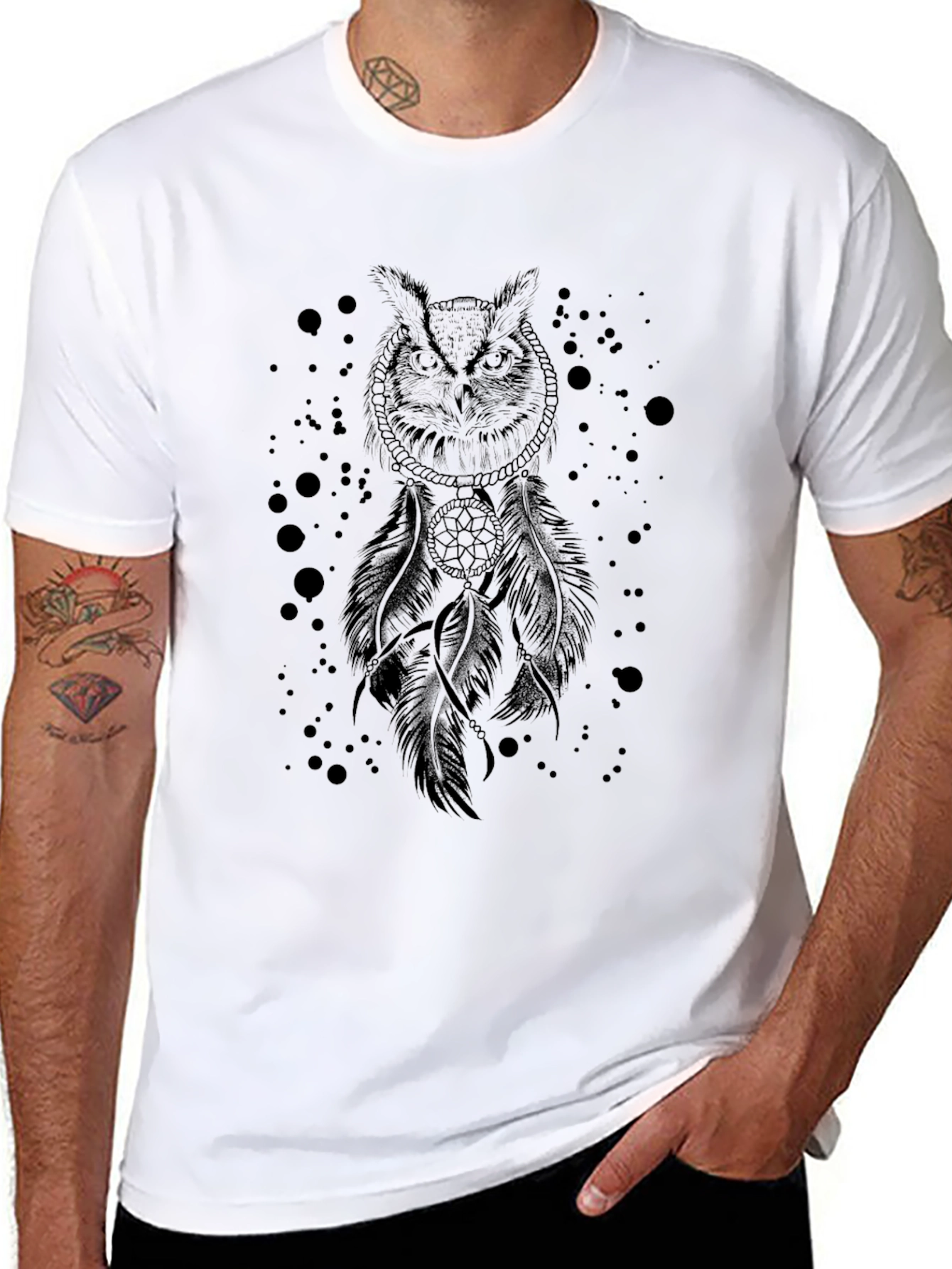 Owl Dreamcatcher Graphic T-Shirt