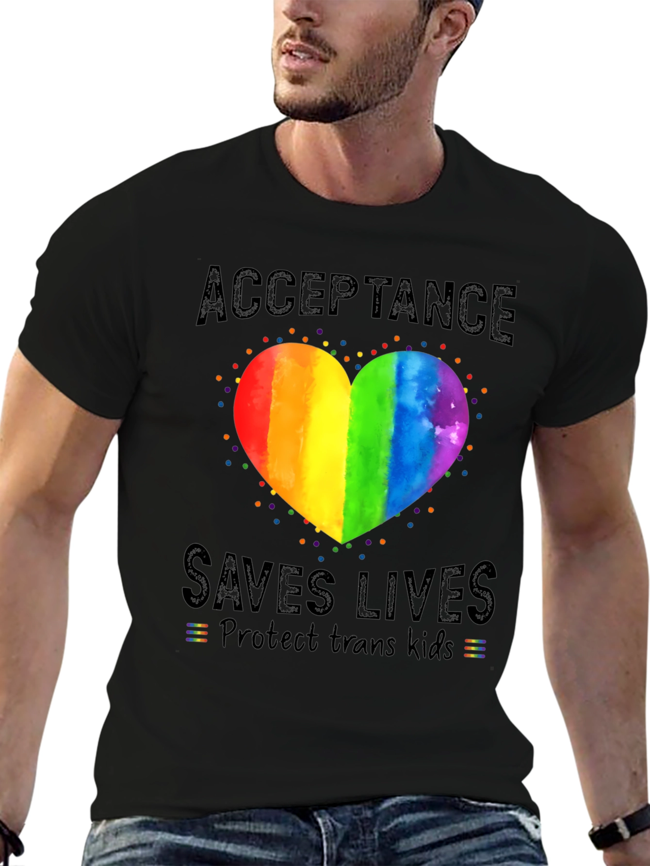 Acceptance Saves Lives LGBTQ+ T-Shirt