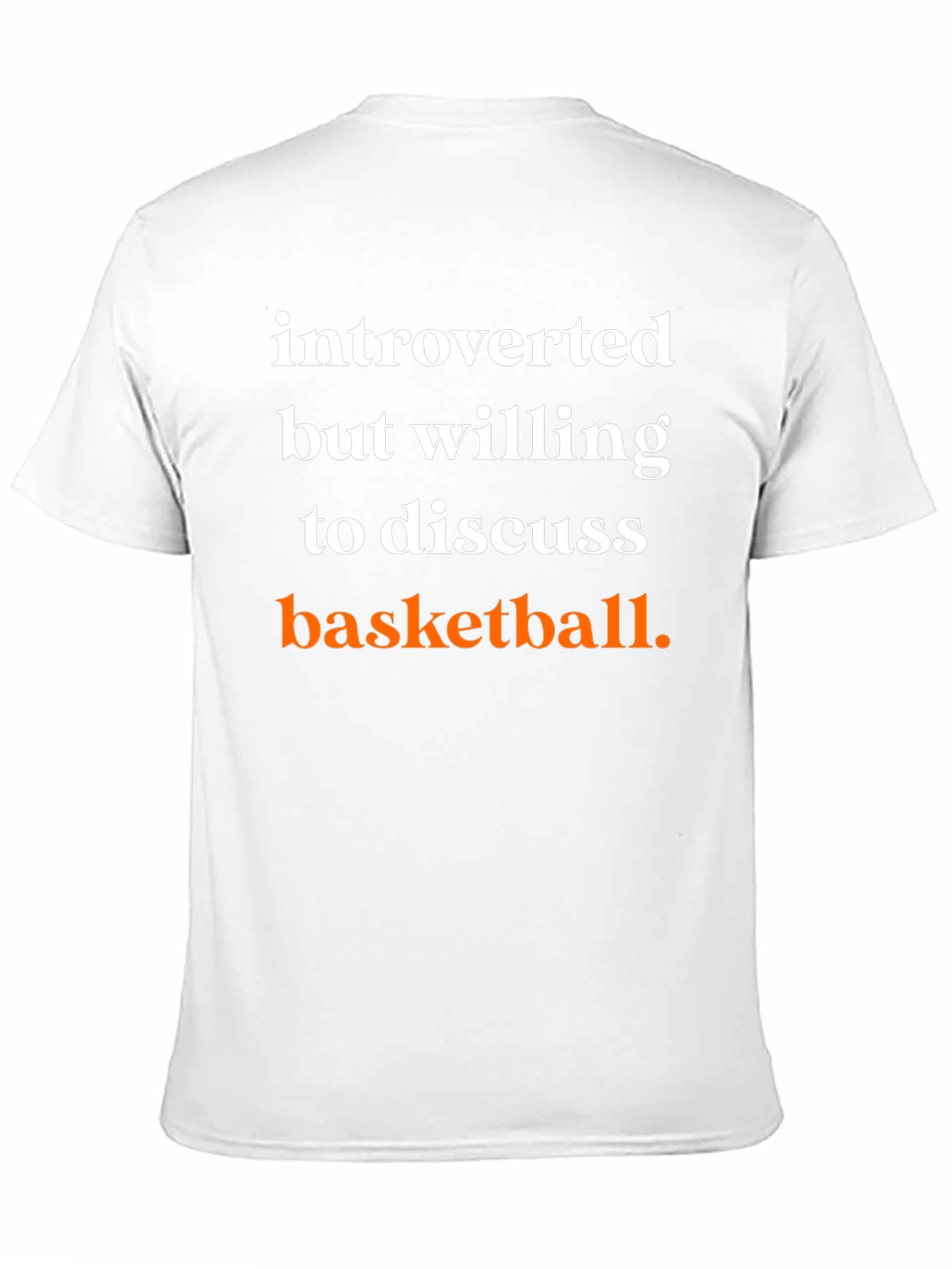 Introverted Basketball T-Shirt - Black Graphic Tee
