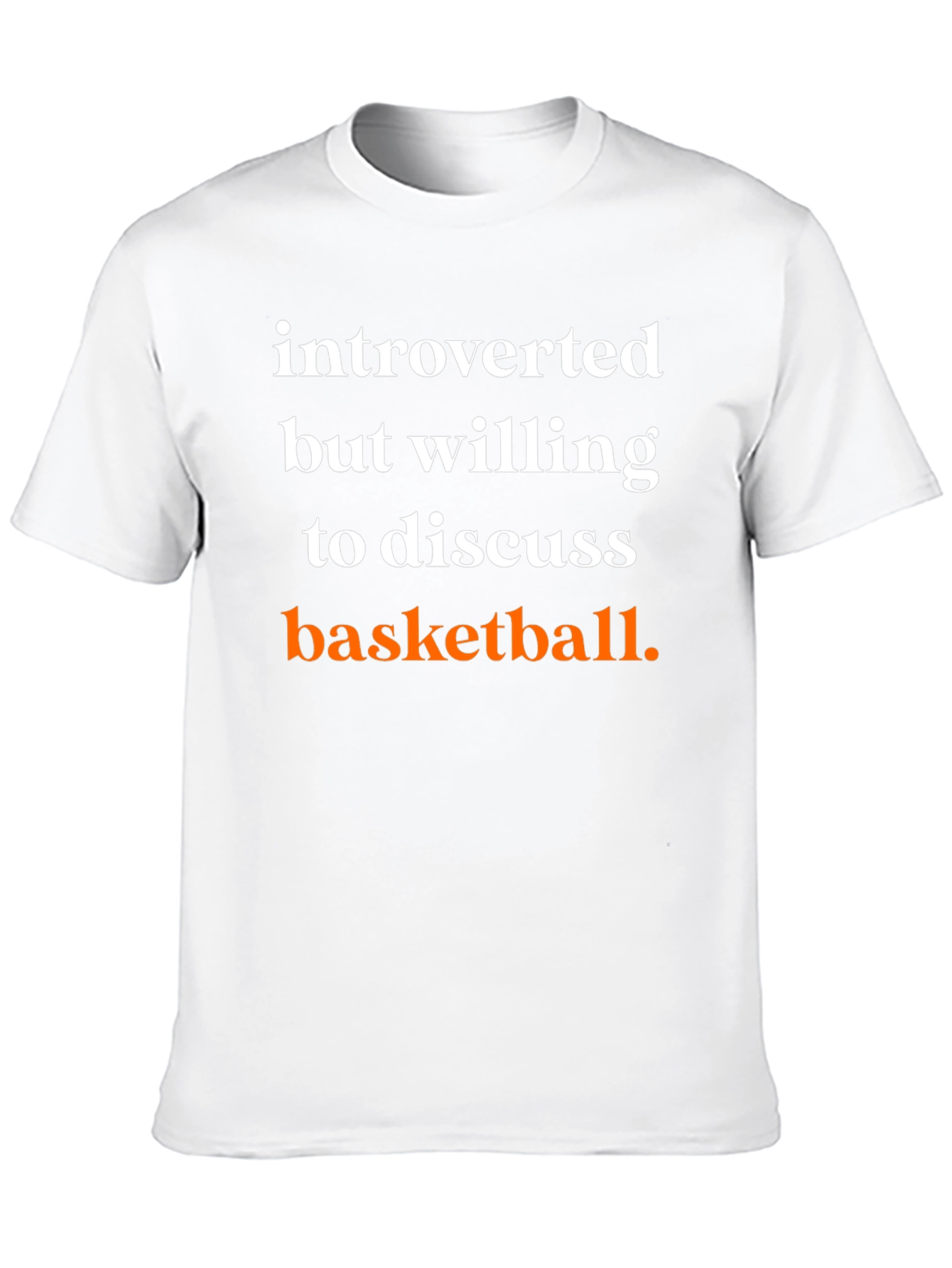 Introverted Basketball T-Shirt - Black Graphic Tee