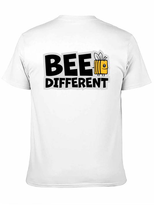 Bee Different Graphic T-Shirt Black Cotton Tee