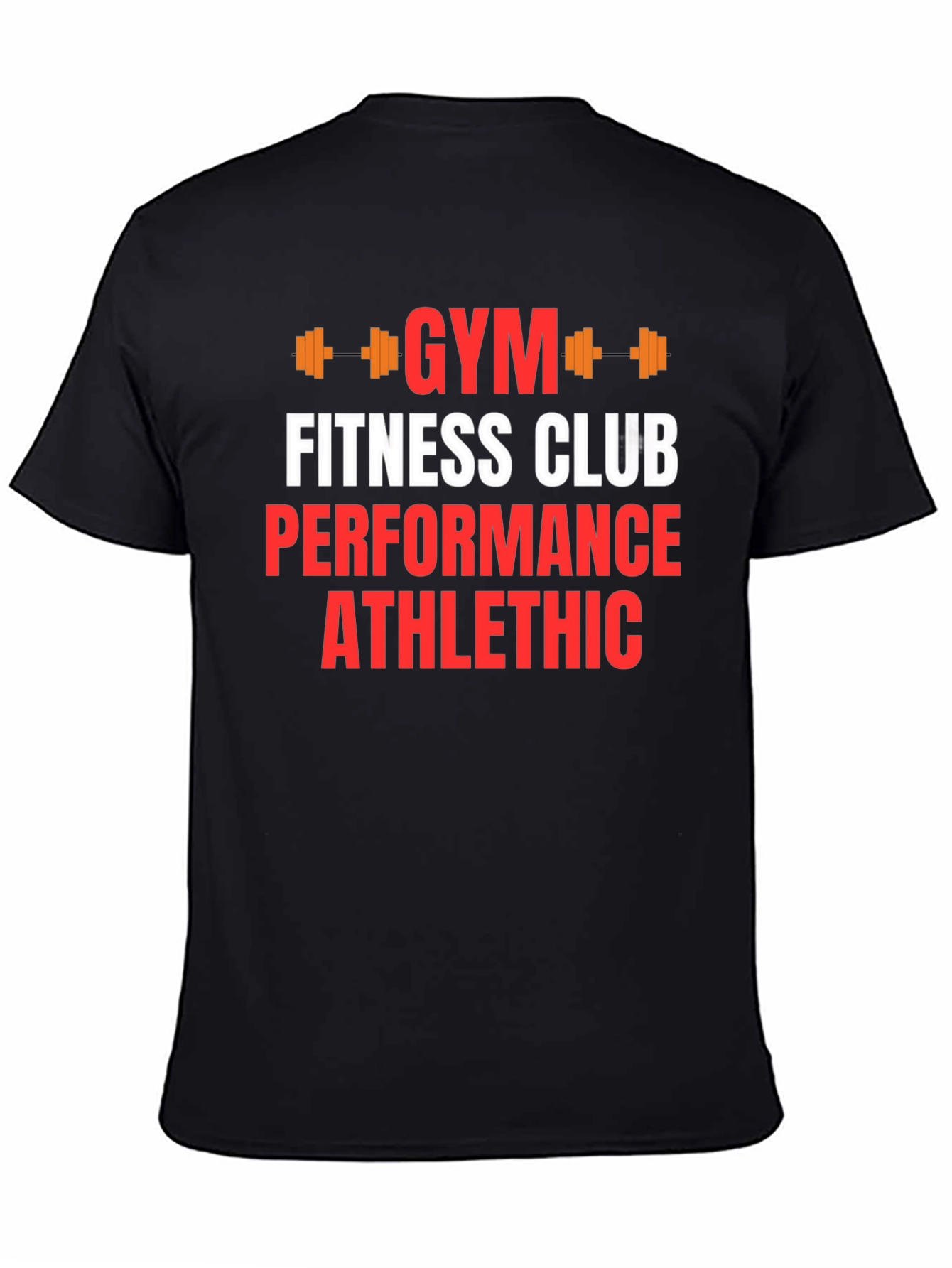 Gym Fitness Club Graphic Print T-Shirt