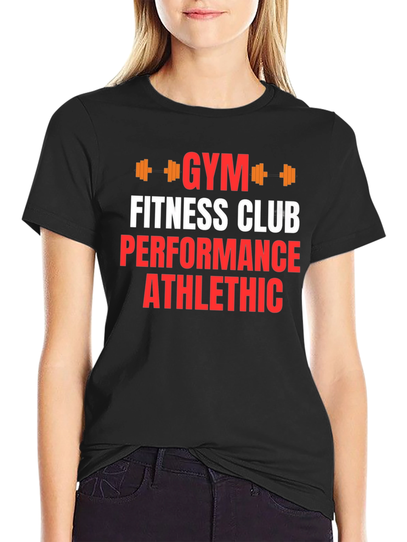 Gym Fitness Club Graphic Print T-Shirt
