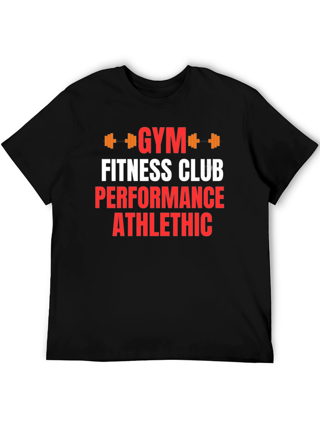 Gym Fitness Club Graphic Print T-Shirt