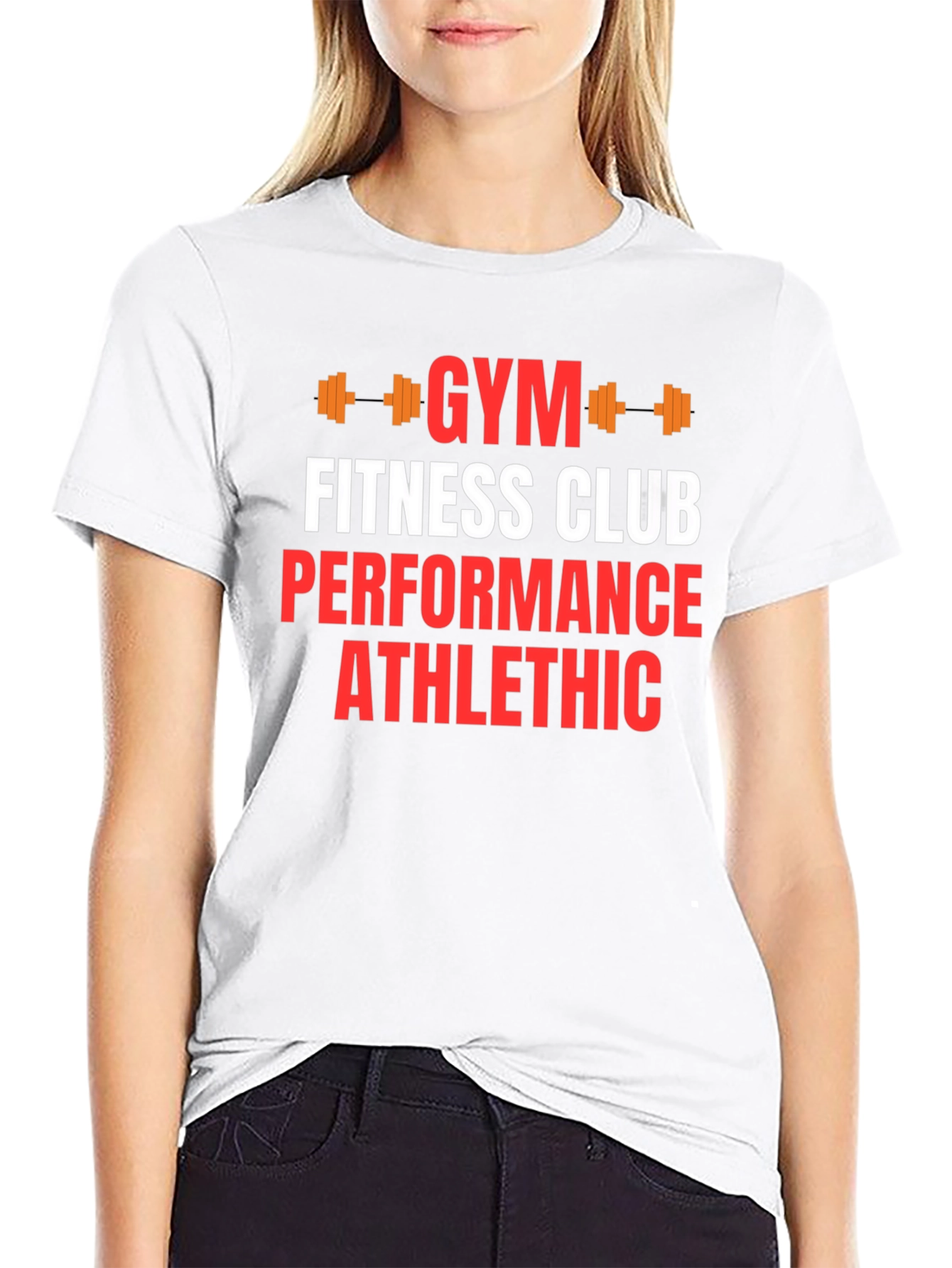Gym Fitness Club Graphic Print T-Shirt