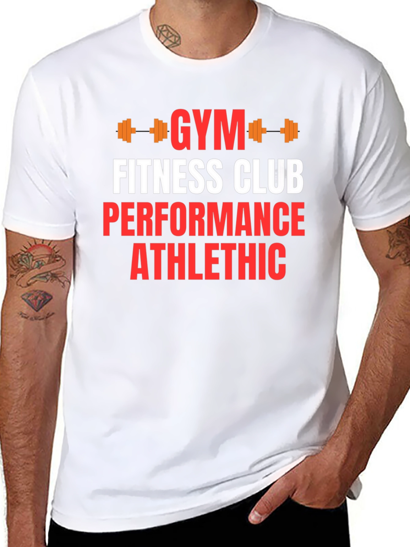 Gym Fitness Club Graphic Print T-Shirt