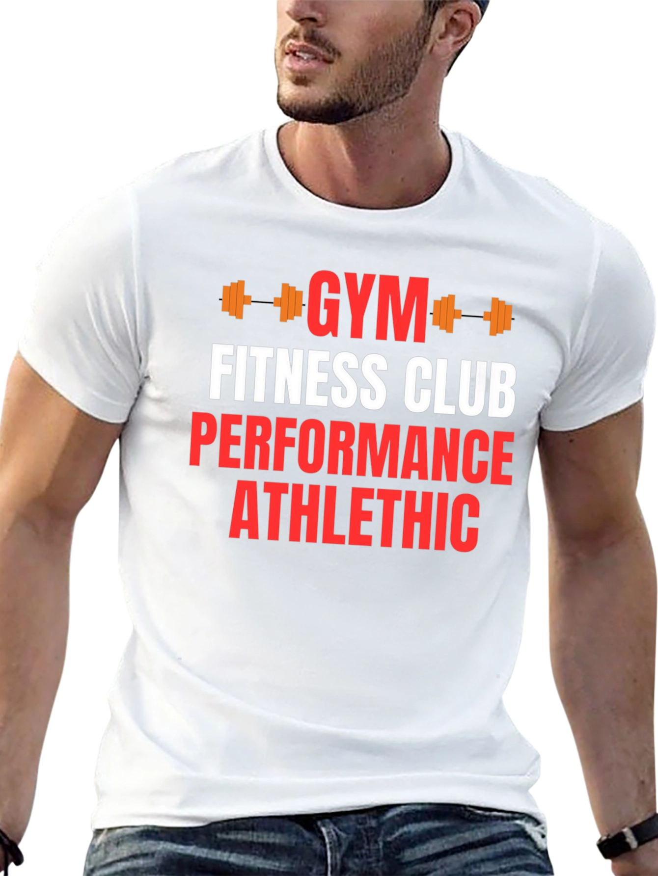 Gym Fitness Club Graphic Print T-Shirt