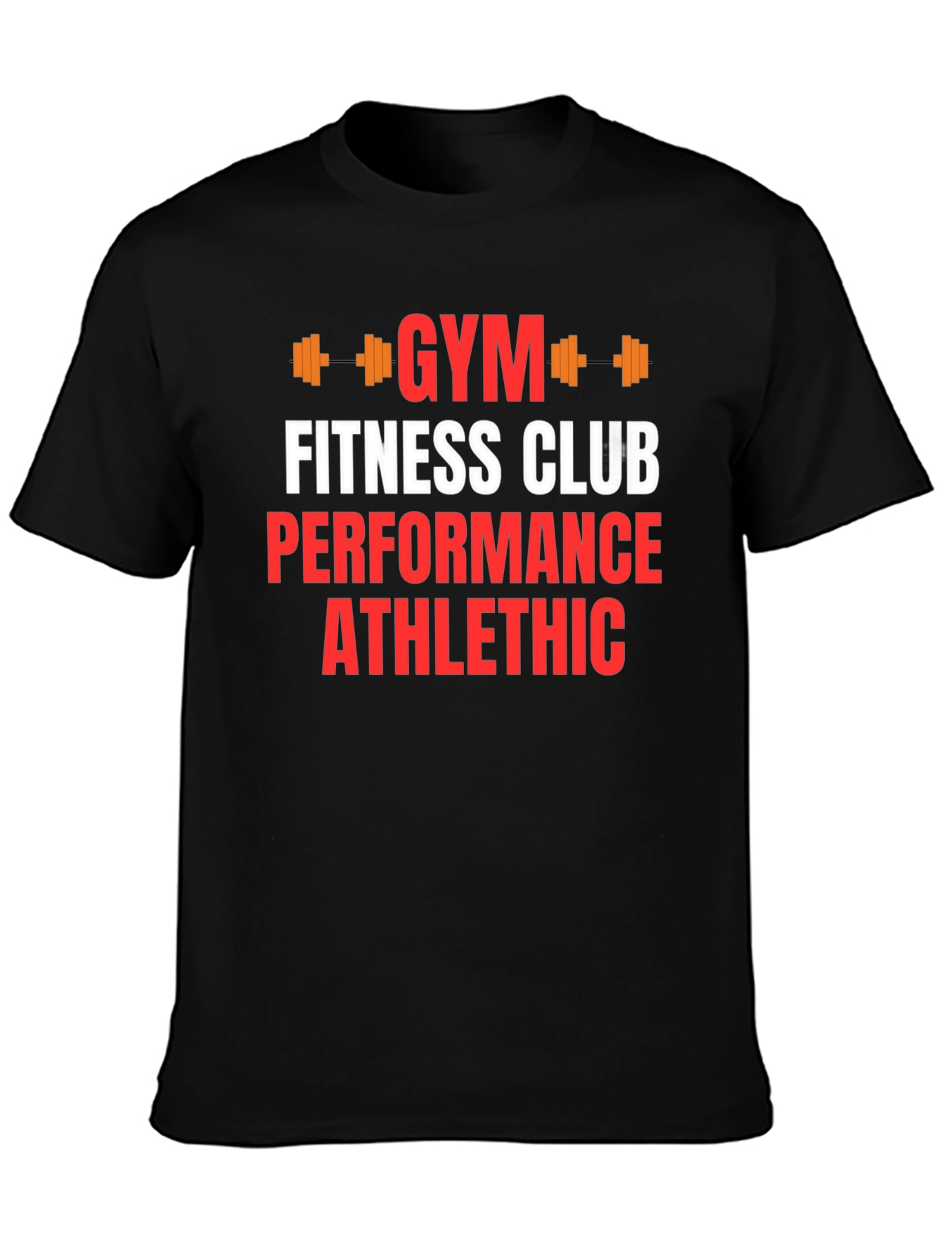 Gym Fitness Club Graphic Print T-Shirt