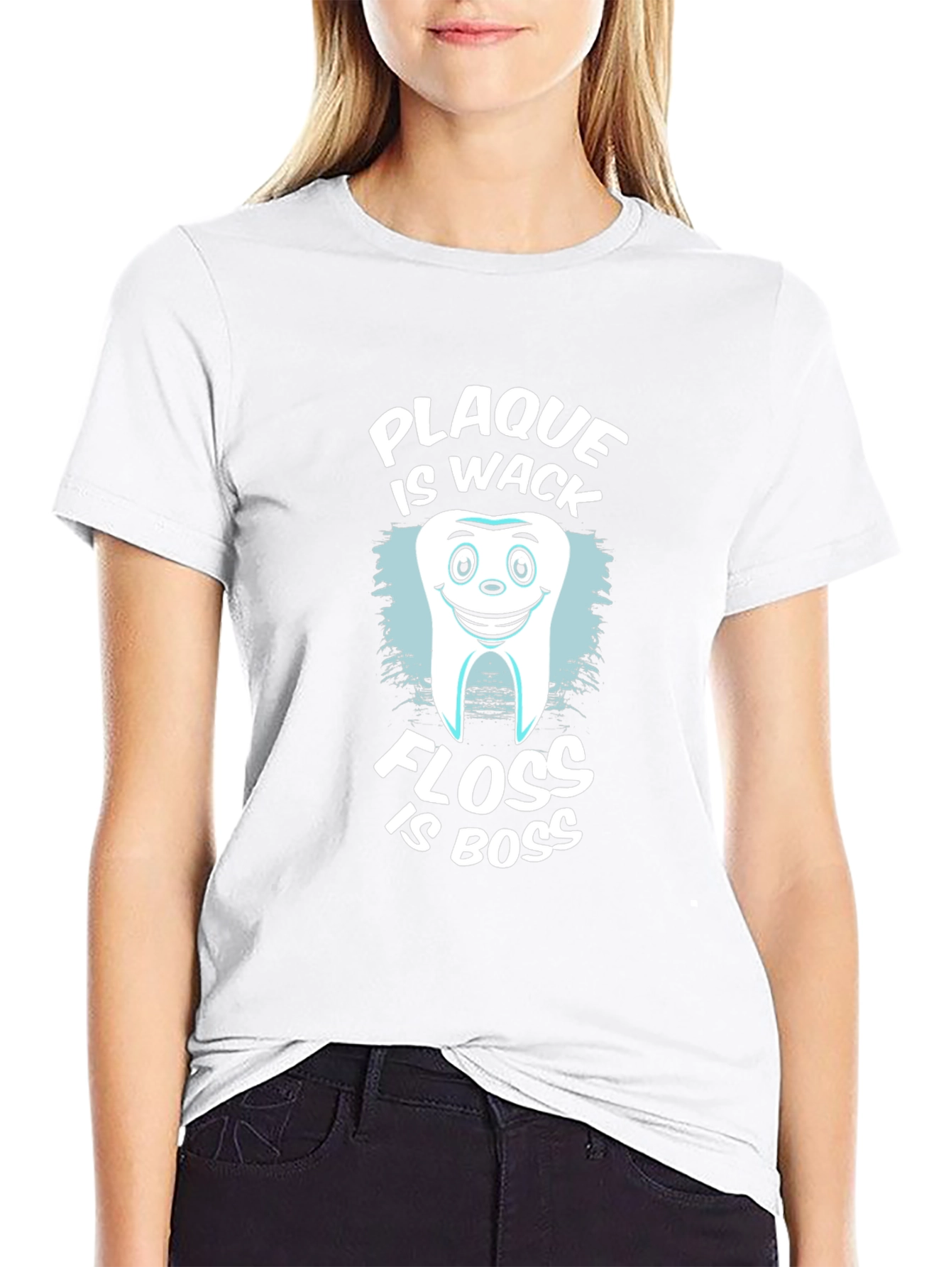 Plaque is Wack Floss is Boss Funny Dental T-Shirt