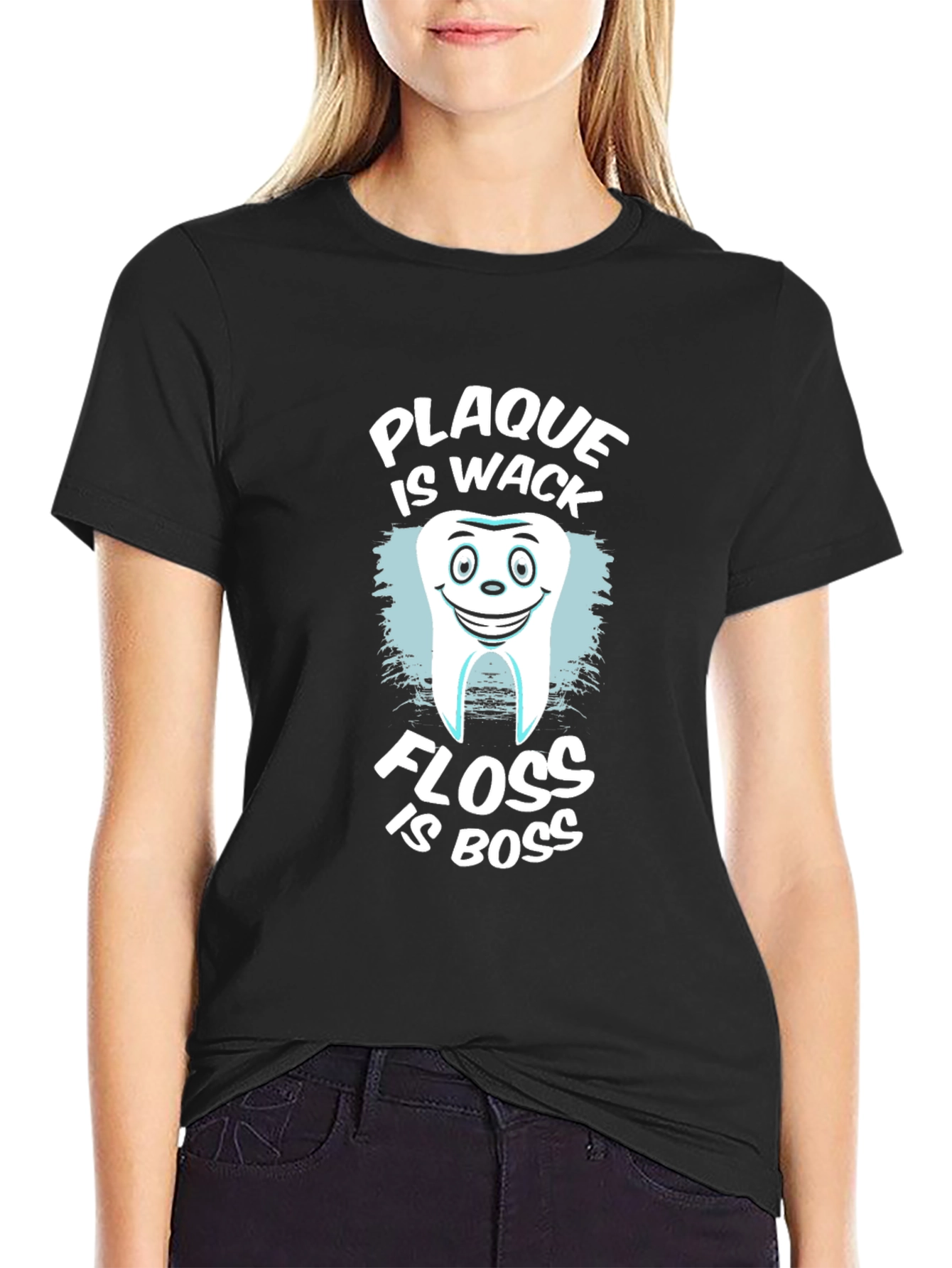 Plaque is Wack Floss is Boss Funny Dental T-Shirt