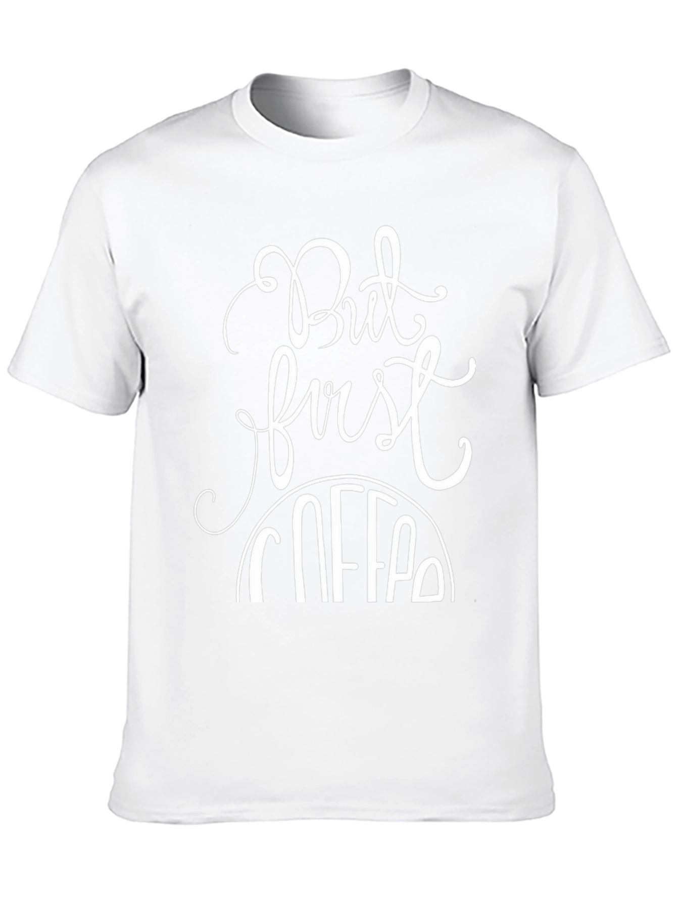 But First Coffee Graphic Tee - Black Casual T-Shirt