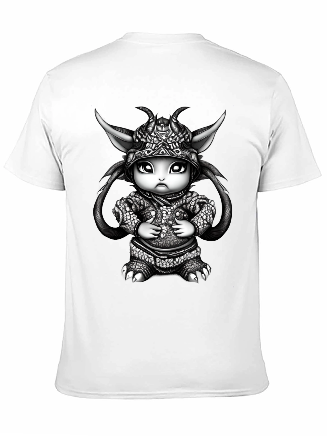 Fantasy Creature Graphic Tee - Black