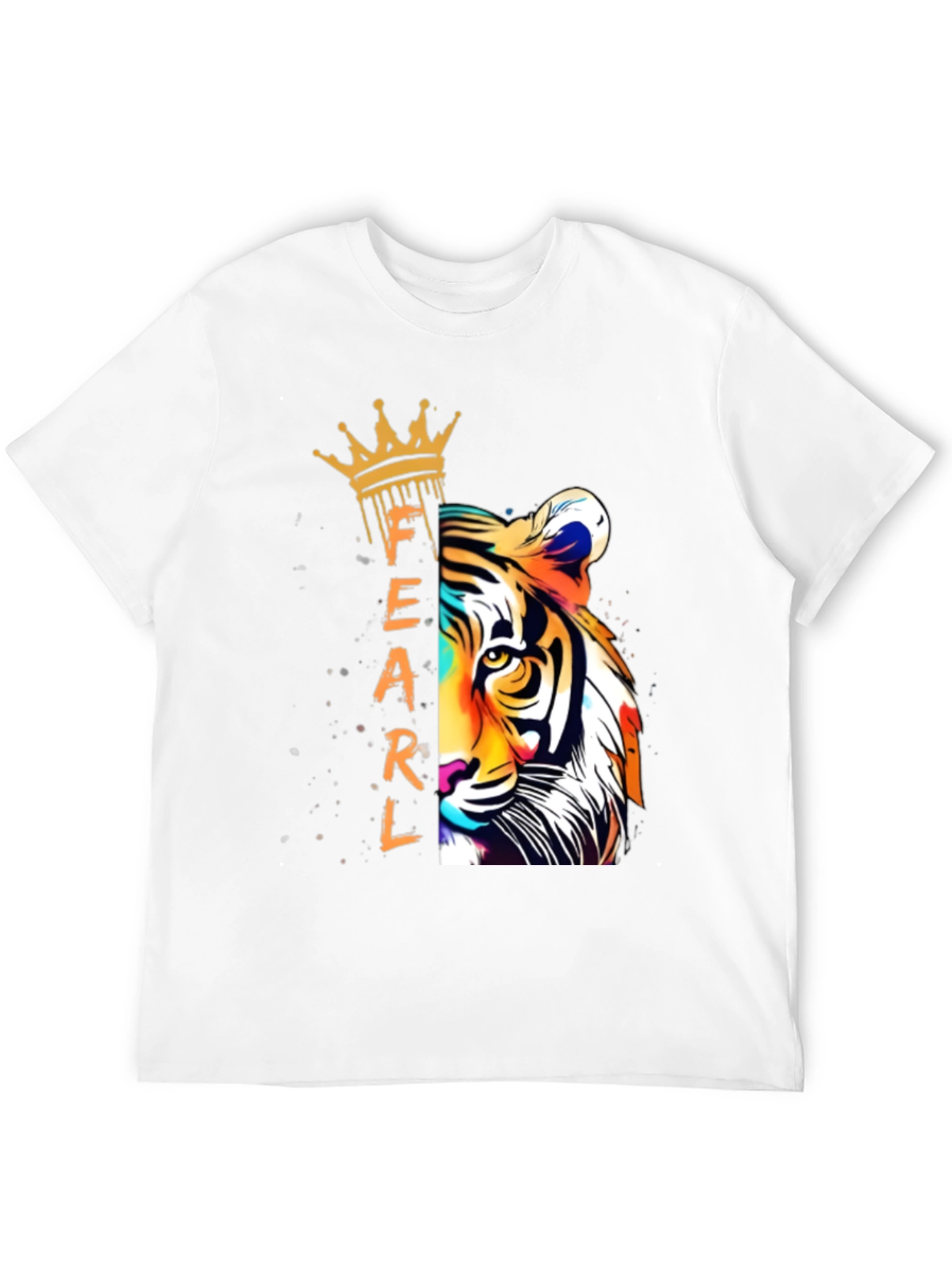Fearless Tiger Graphic Tee - Black