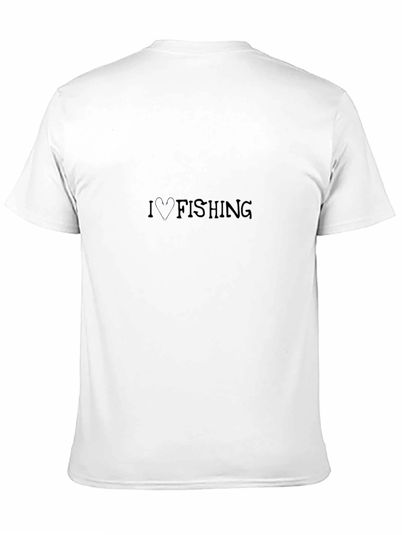 I Love Fishing Black T-Shirt - Casual Wear