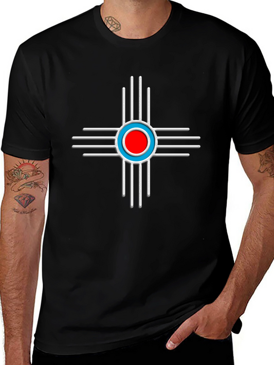 Black T-Shirt with Zia Symbol