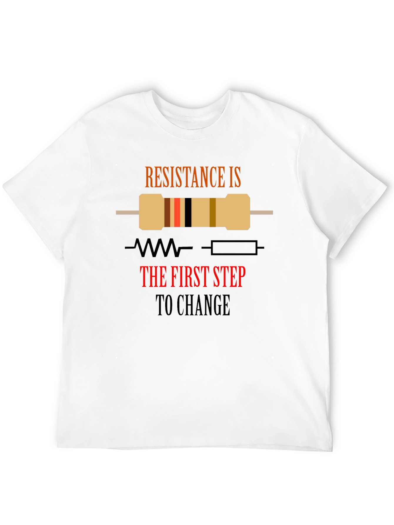 Resistance is Change Black Graphic T-Shirt