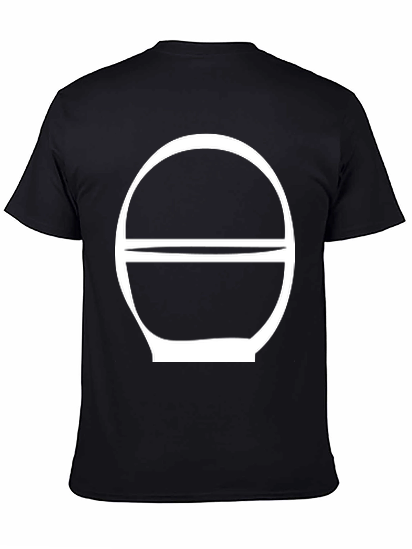 Minimalist Graphic Tee - Black Cotton Blend