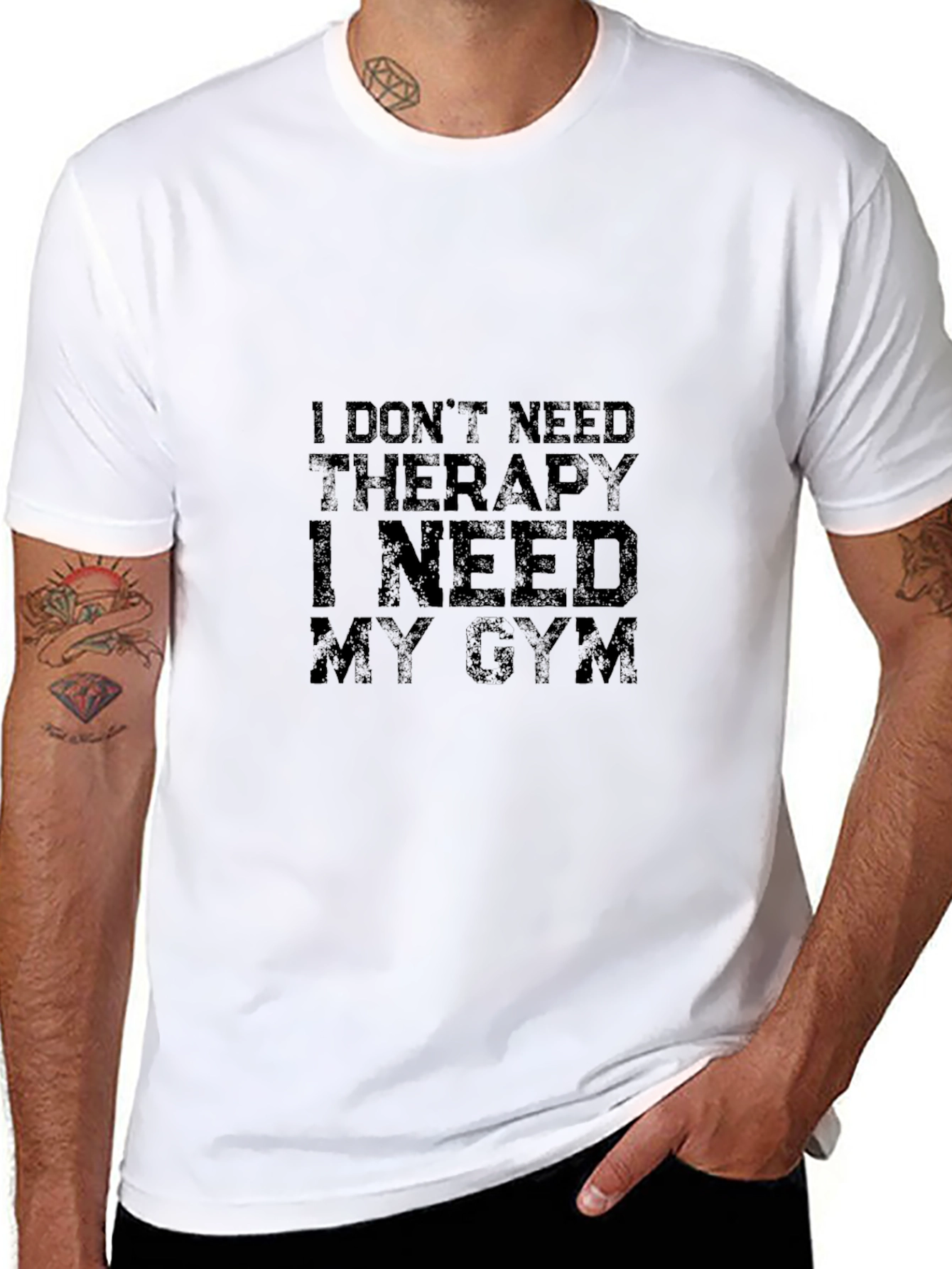 Gym Therapy T-Shirt - Black Short Sleeve Tee