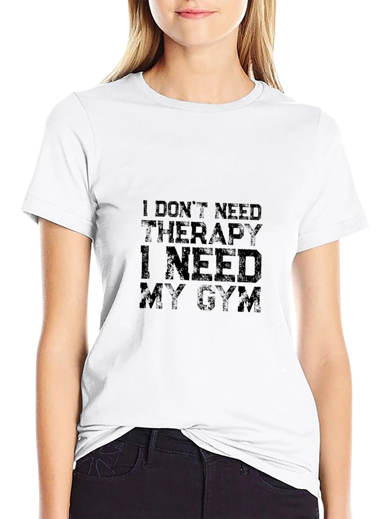 Gym Therapy T-Shirt - Black Short Sleeve Tee