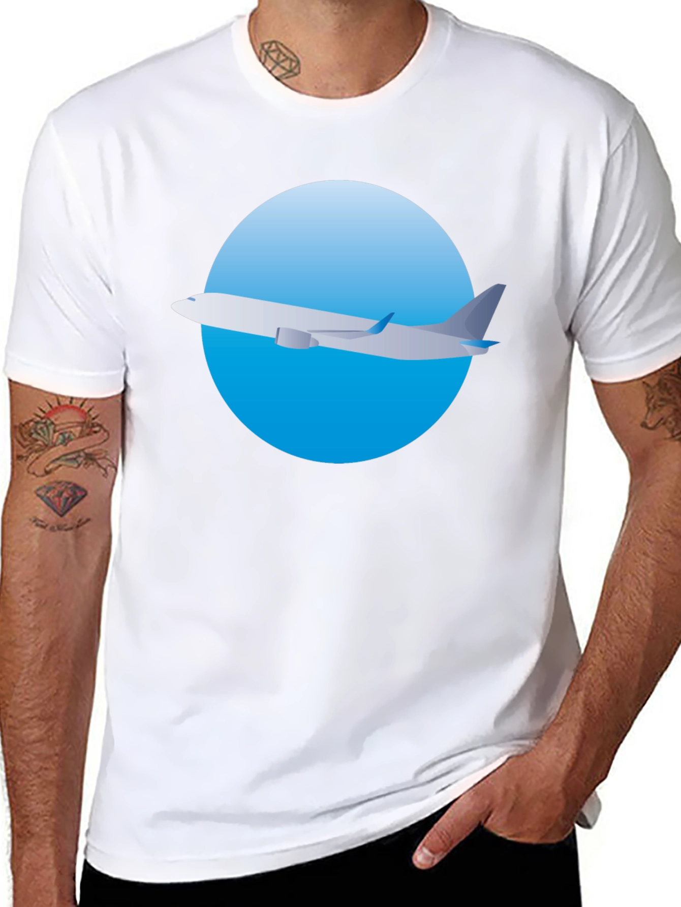 Airplane Graphic Tee - Aviation Lover Shirt