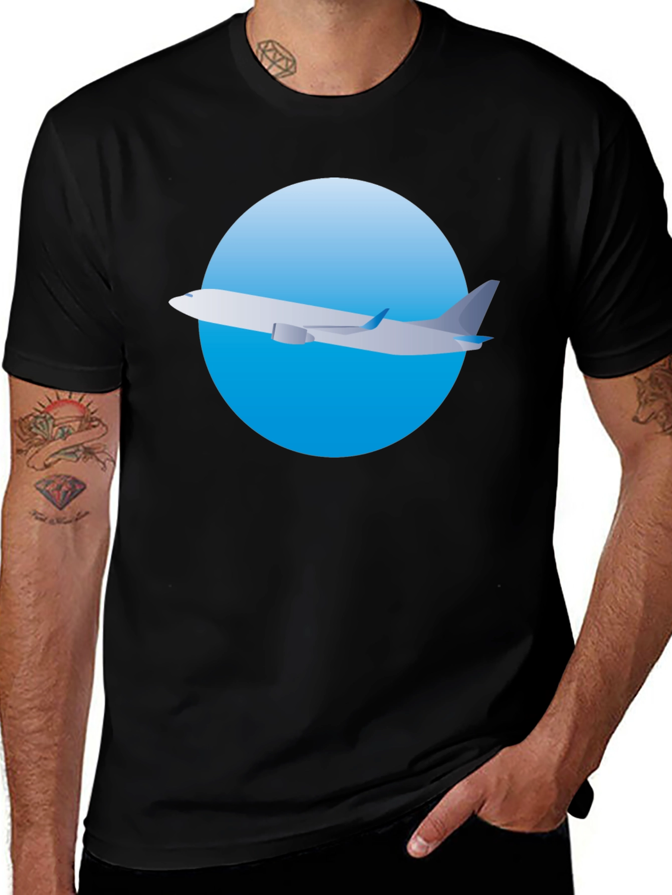 Airplane Graphic Tee - Aviation Lover Shirt