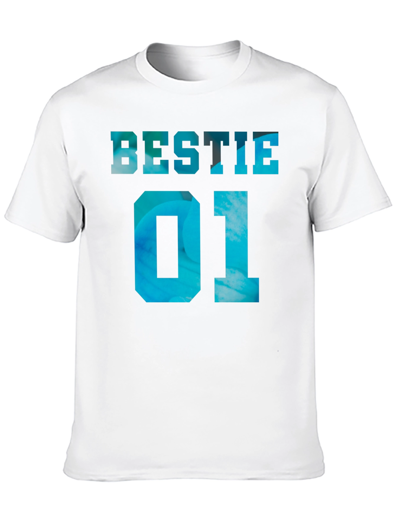 Bestie 01 Graphic Tee - Trendy Couple Shirt