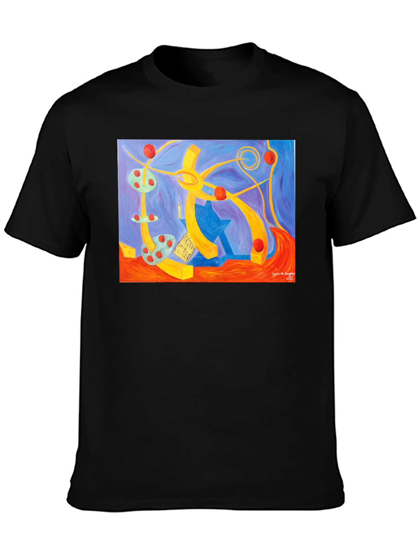 Abstract Art Graphic Tee - Unique Design
