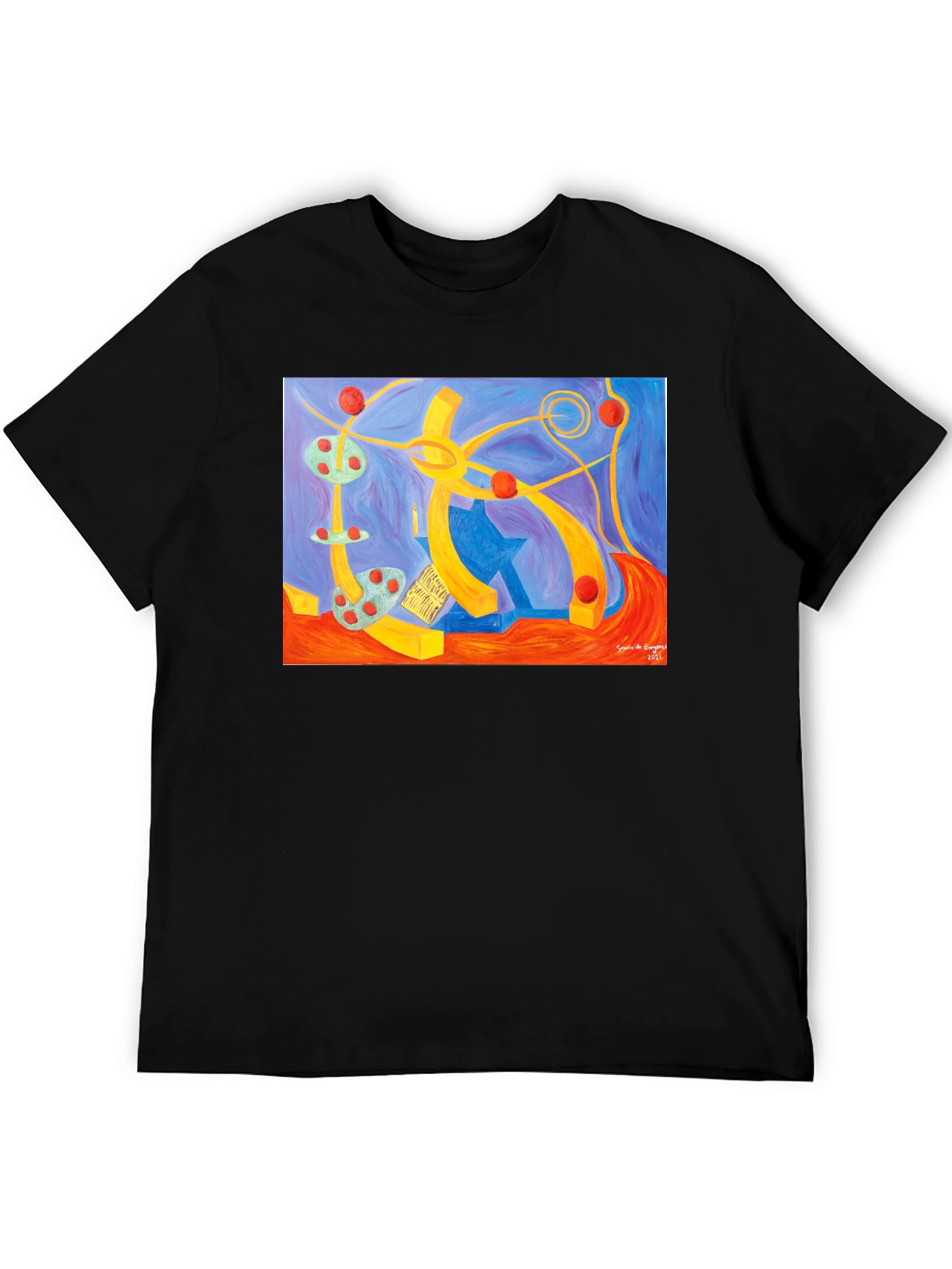 Abstract Art Graphic Tee - Unique Design