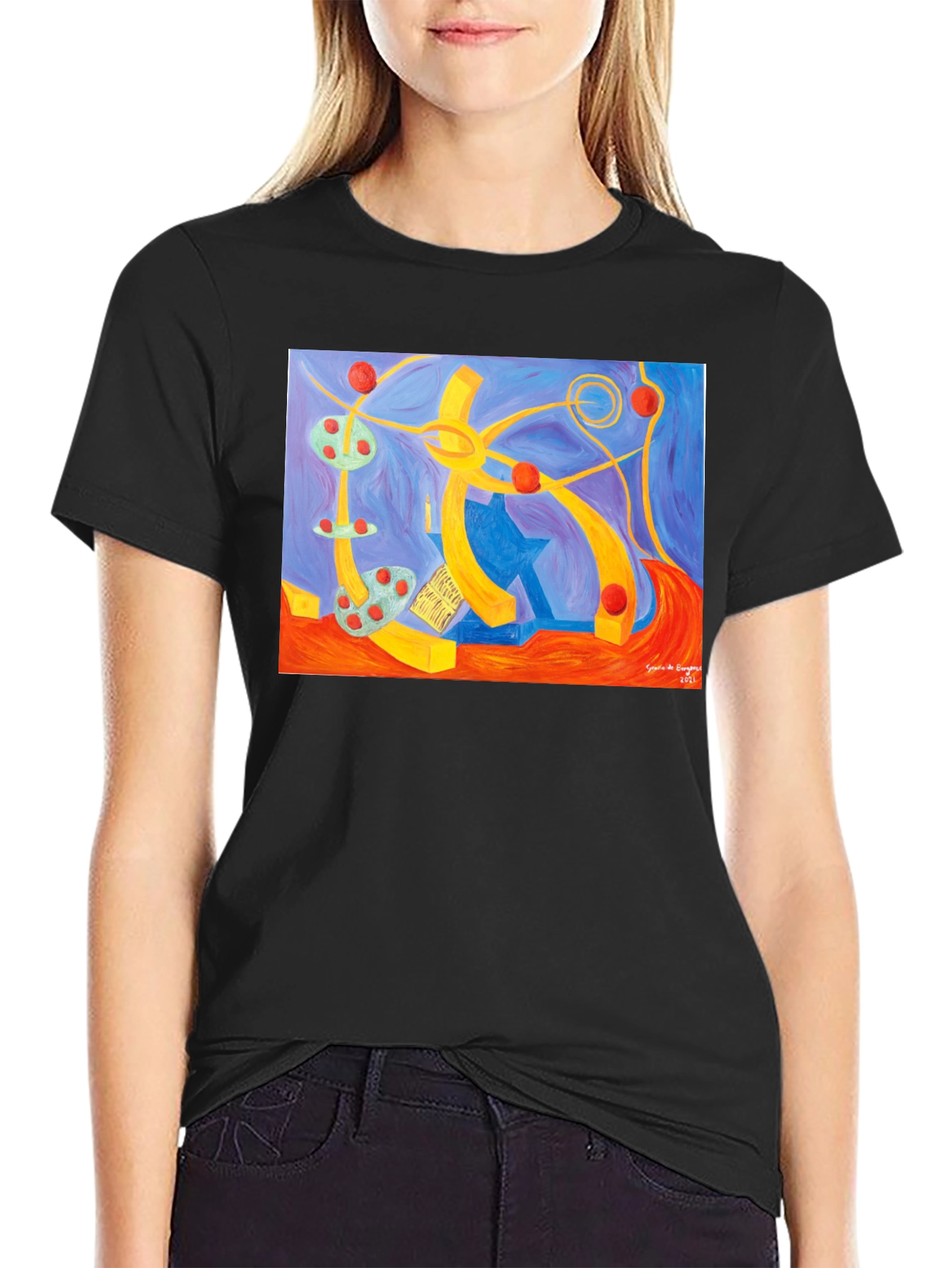 Abstract Art Graphic Tee - Unique Design