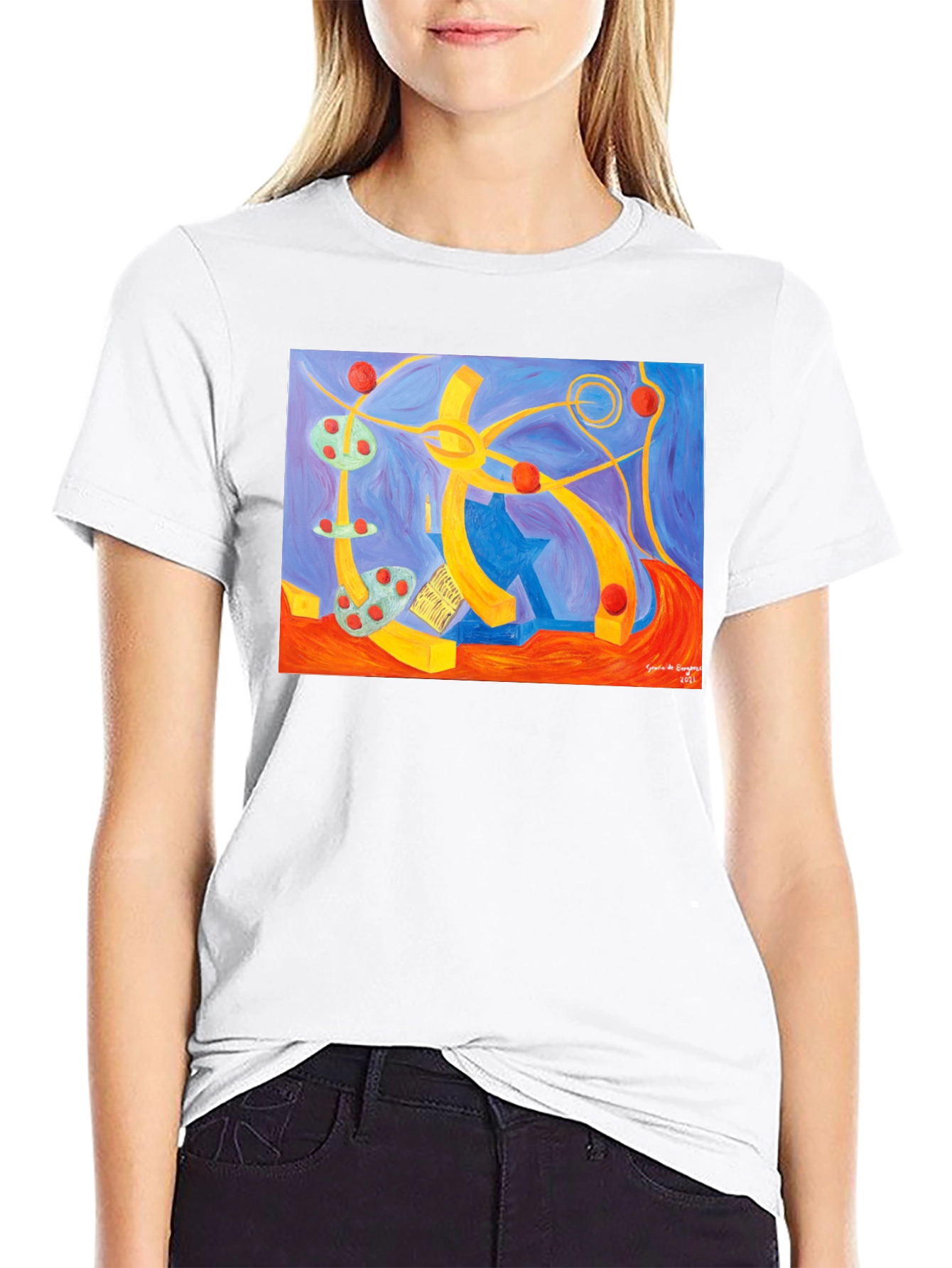 Abstract Art Graphic Tee - Unique Design