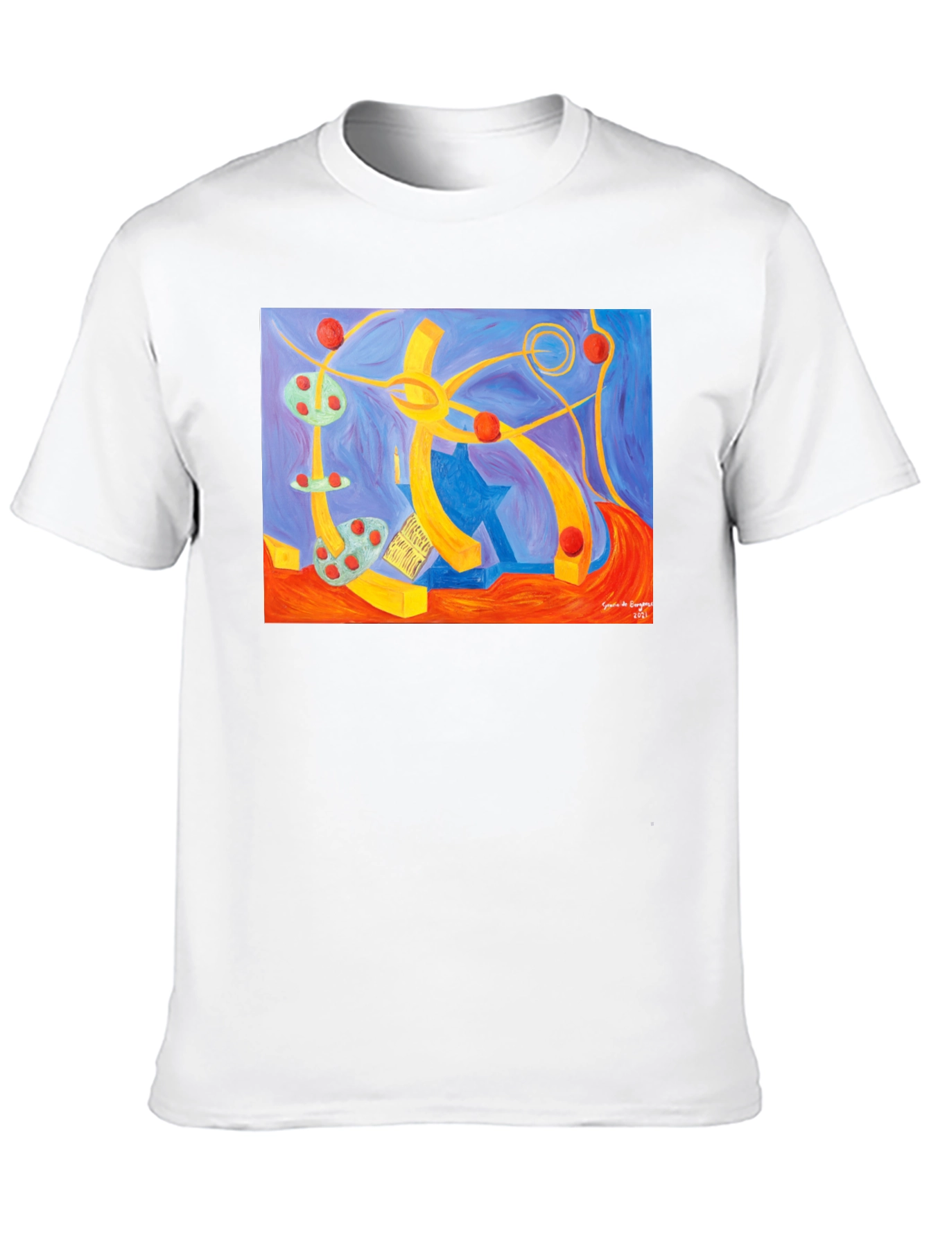 Abstract Art Graphic Tee - Unique Design