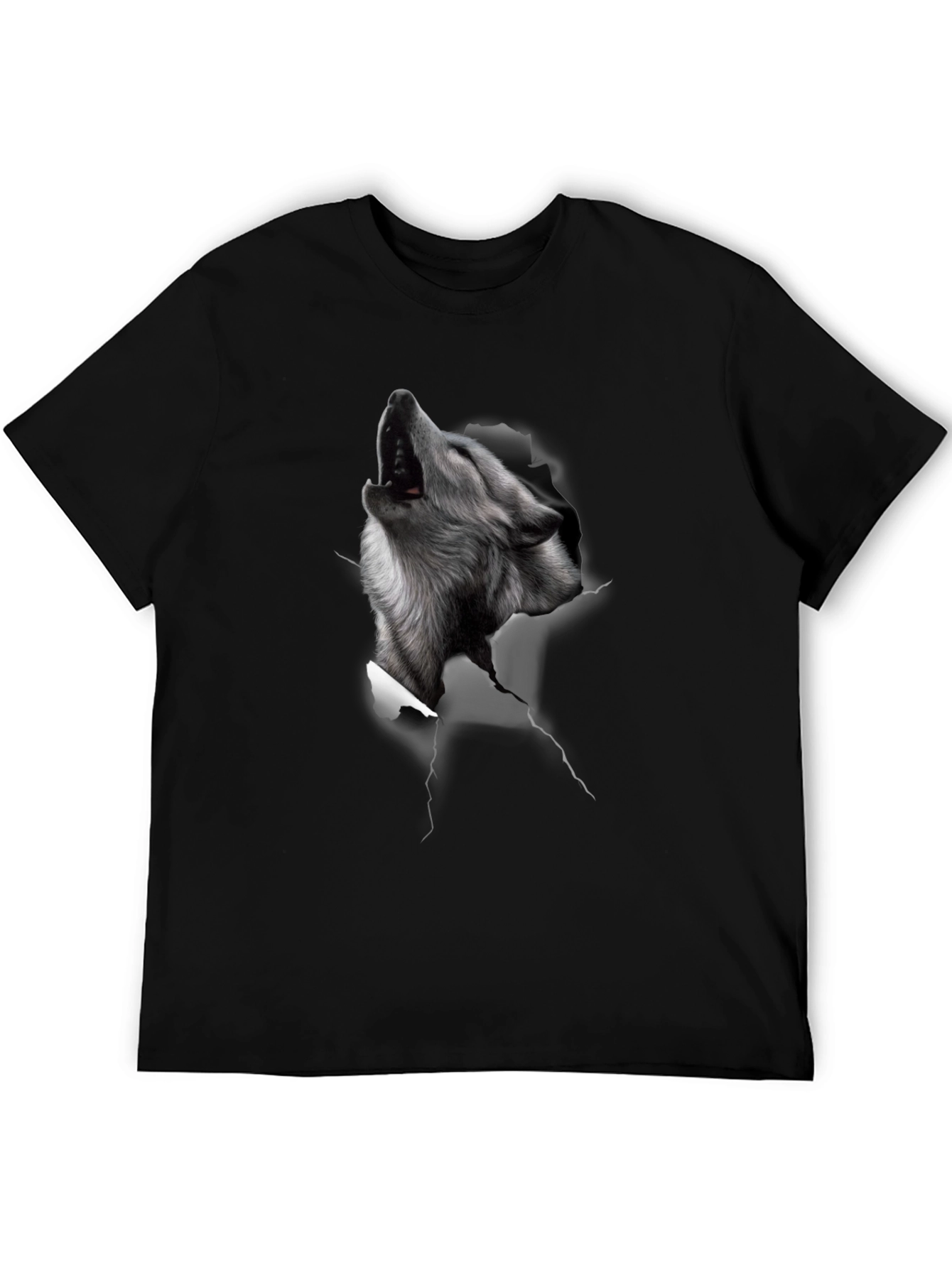 Wolf Graphic Black T-Shirt