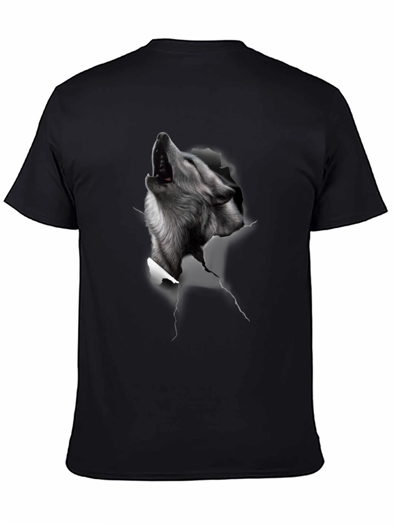Wolf Graphic Black T-Shirt