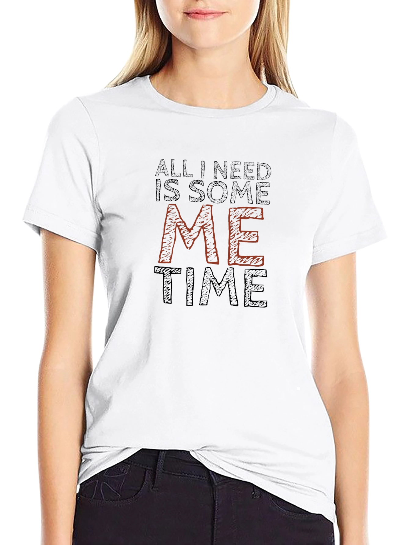 All I Need Is Some Me Time Black T-Shirt