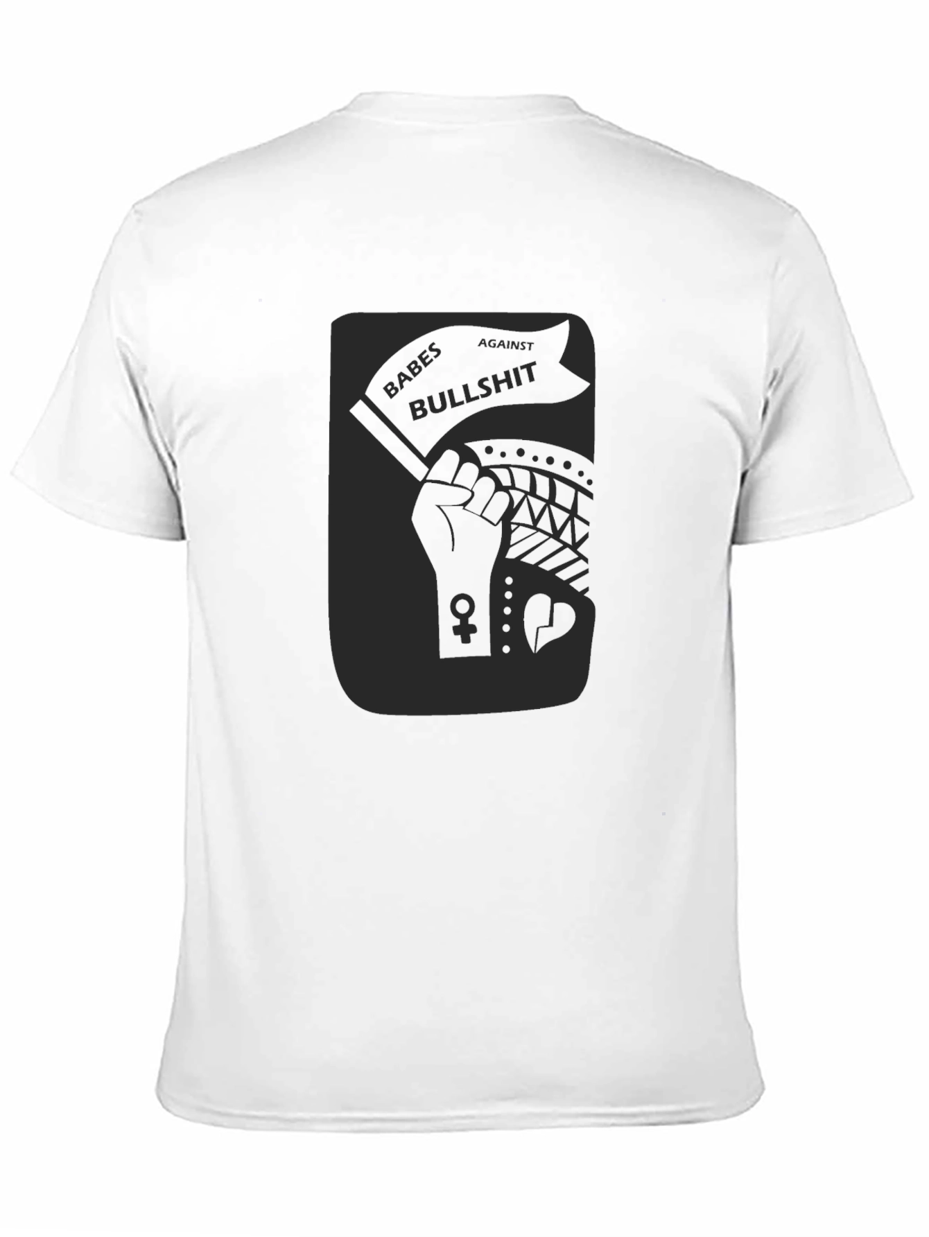 Babes Against Bullshit Black Graphic T-Shirt