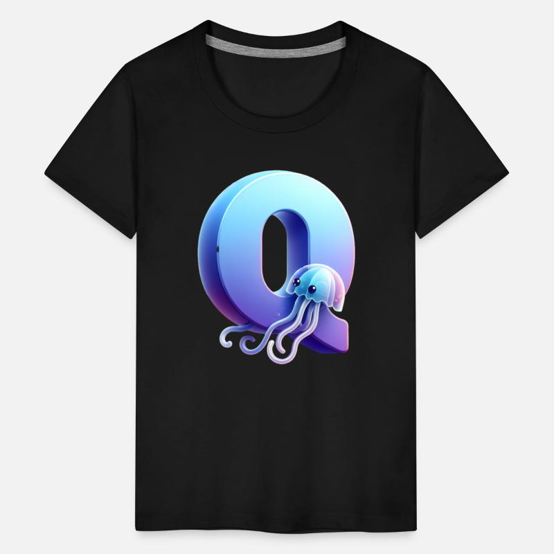 Adorable Jellyfish with Letter Q – Cute Animal Art