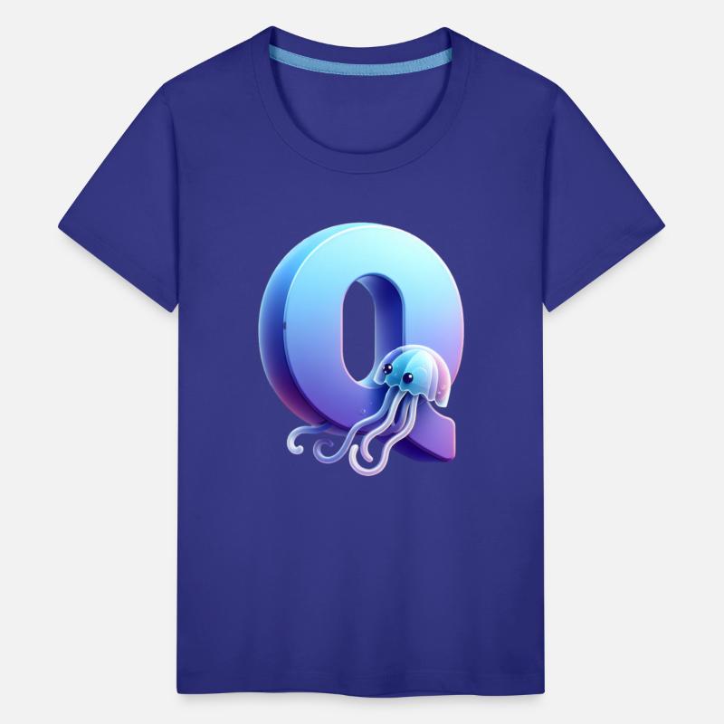 Adorable Jellyfish with Letter Q – Cute Animal Art