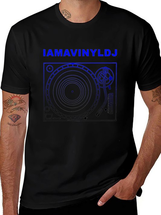 IAMAVINYLDJ T-Shirt - DJ Turntable Graphic Tee
