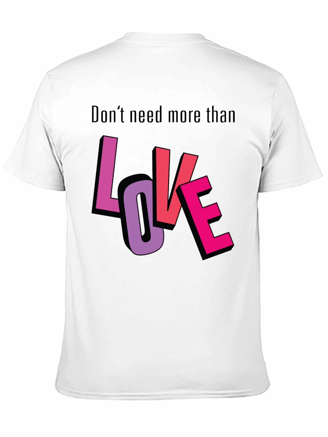 Love Graphic T-Shirt - Stylish Black Tee