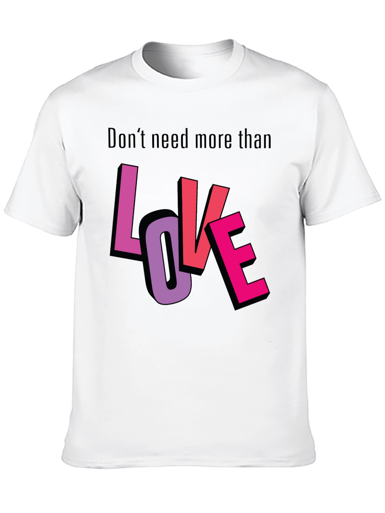 Love Graphic T-Shirt - Stylish Black Tee