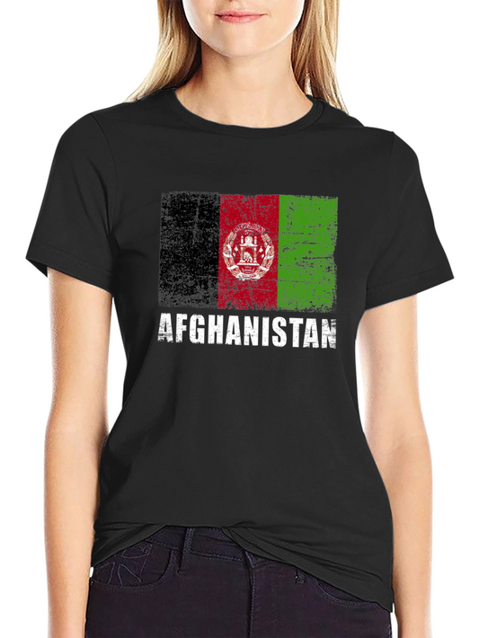 Afghanistan Flag Graphic T-Shirt