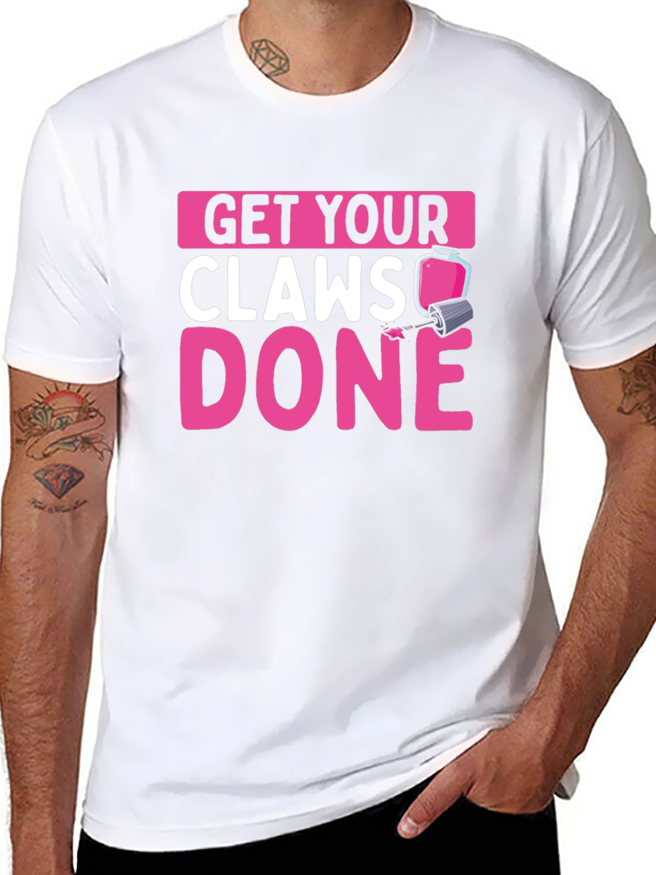 Get Your Claws Done Black Graphic Tee
