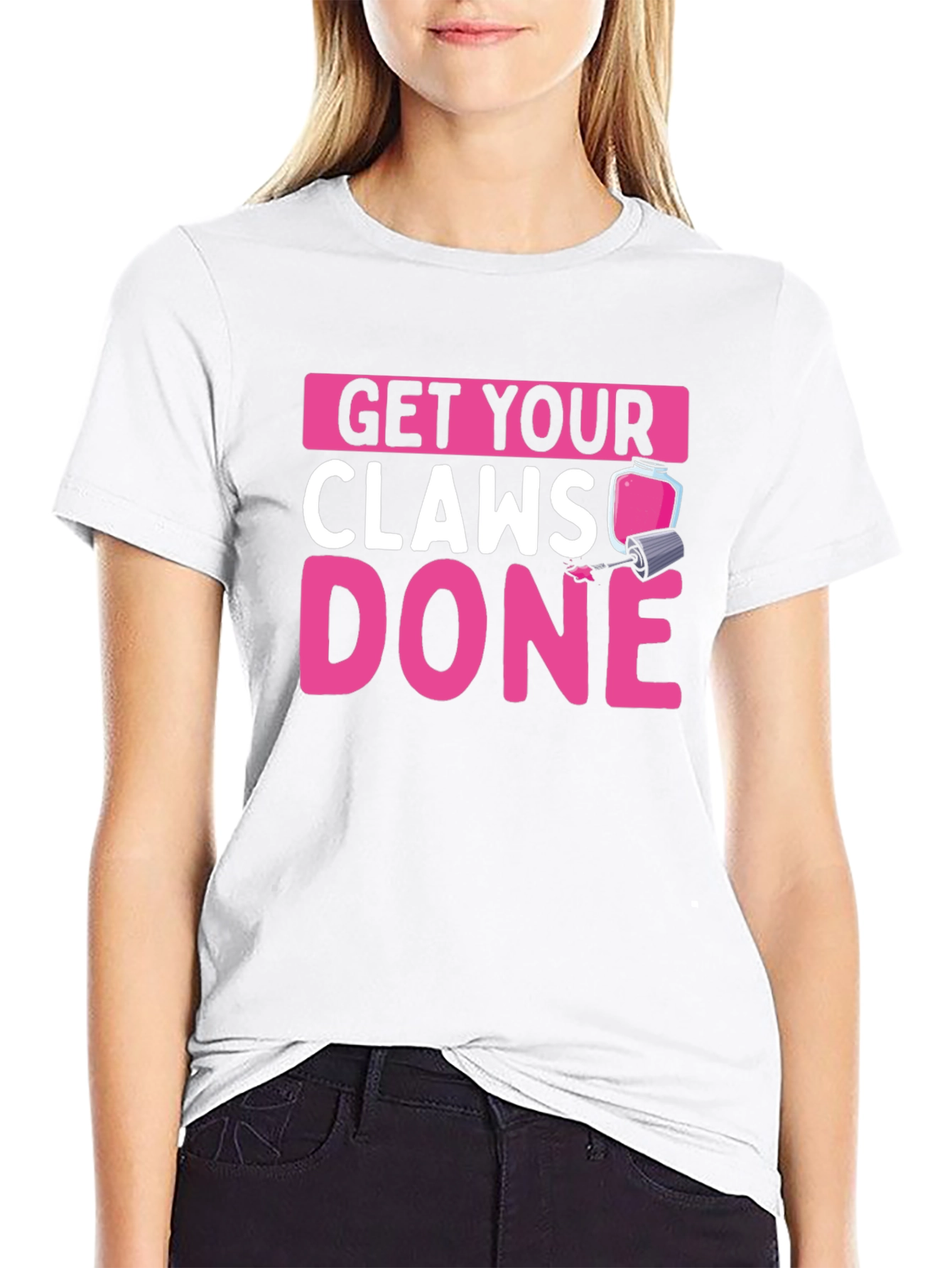 Get Your Claws Done Black Graphic Tee