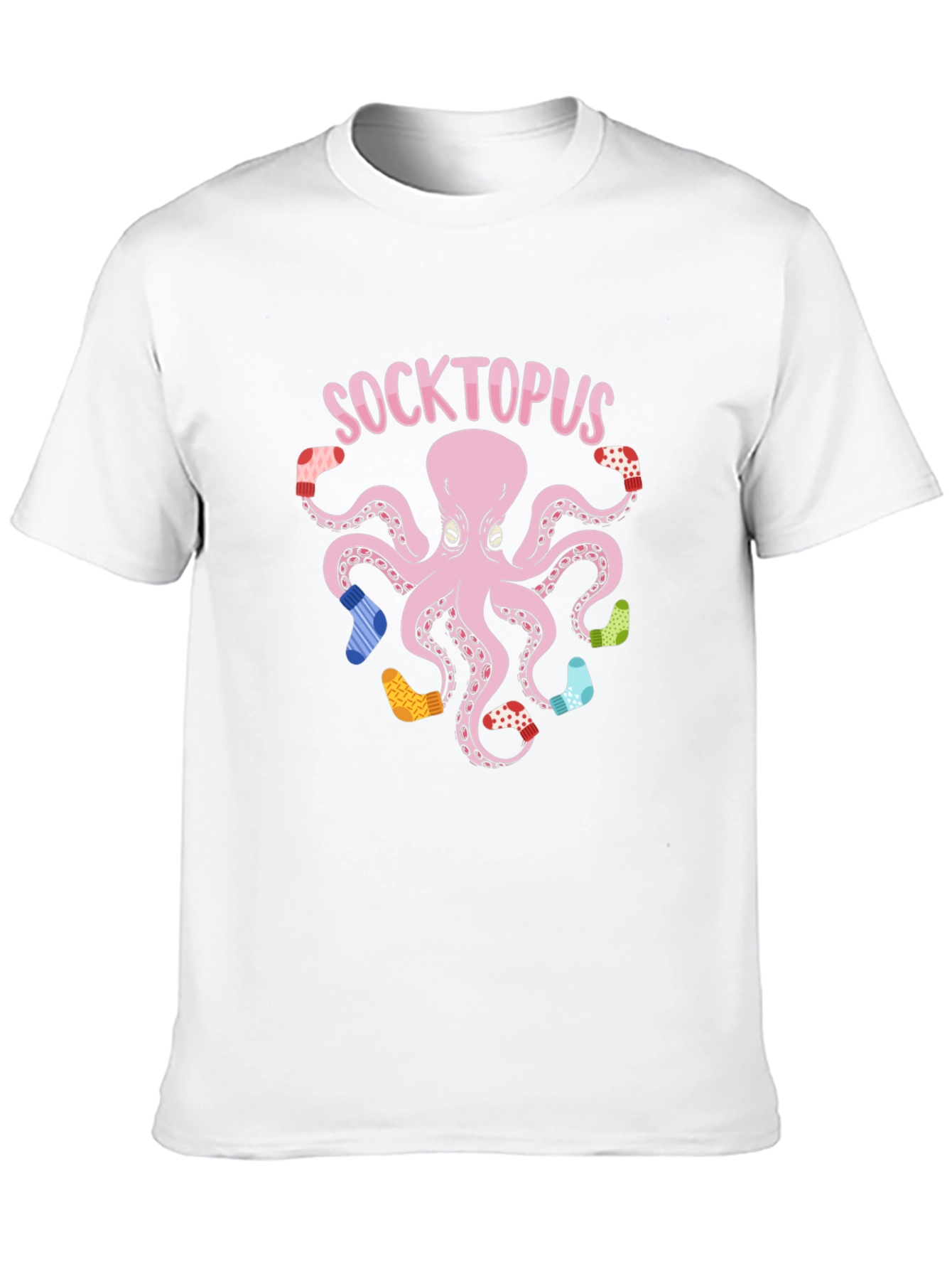 Socktopus Graphic Tee - Quirky Octopus with Socks T-Shirt