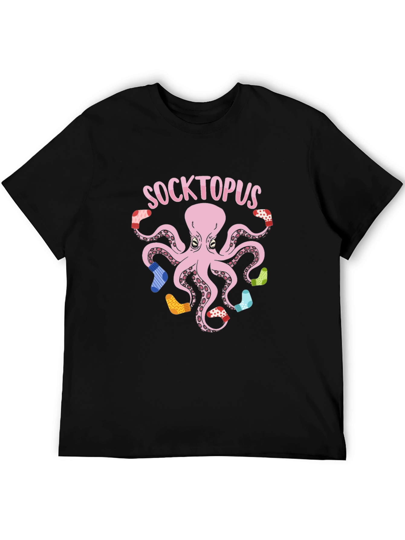 Socktopus Graphic Tee - Quirky Octopus with Socks T-Shirt