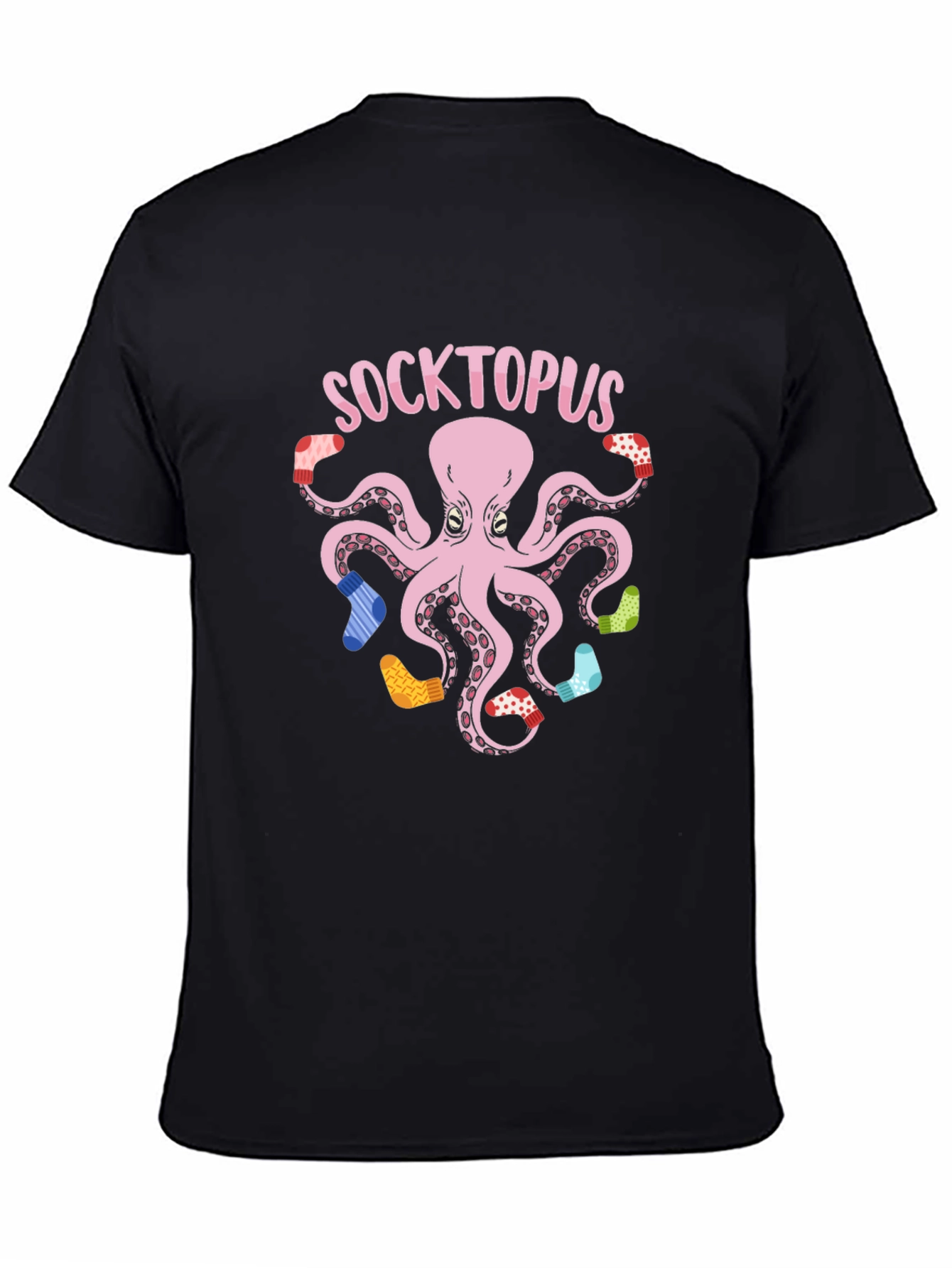 Socktopus Graphic Tee - Quirky Octopus with Socks T-Shirt