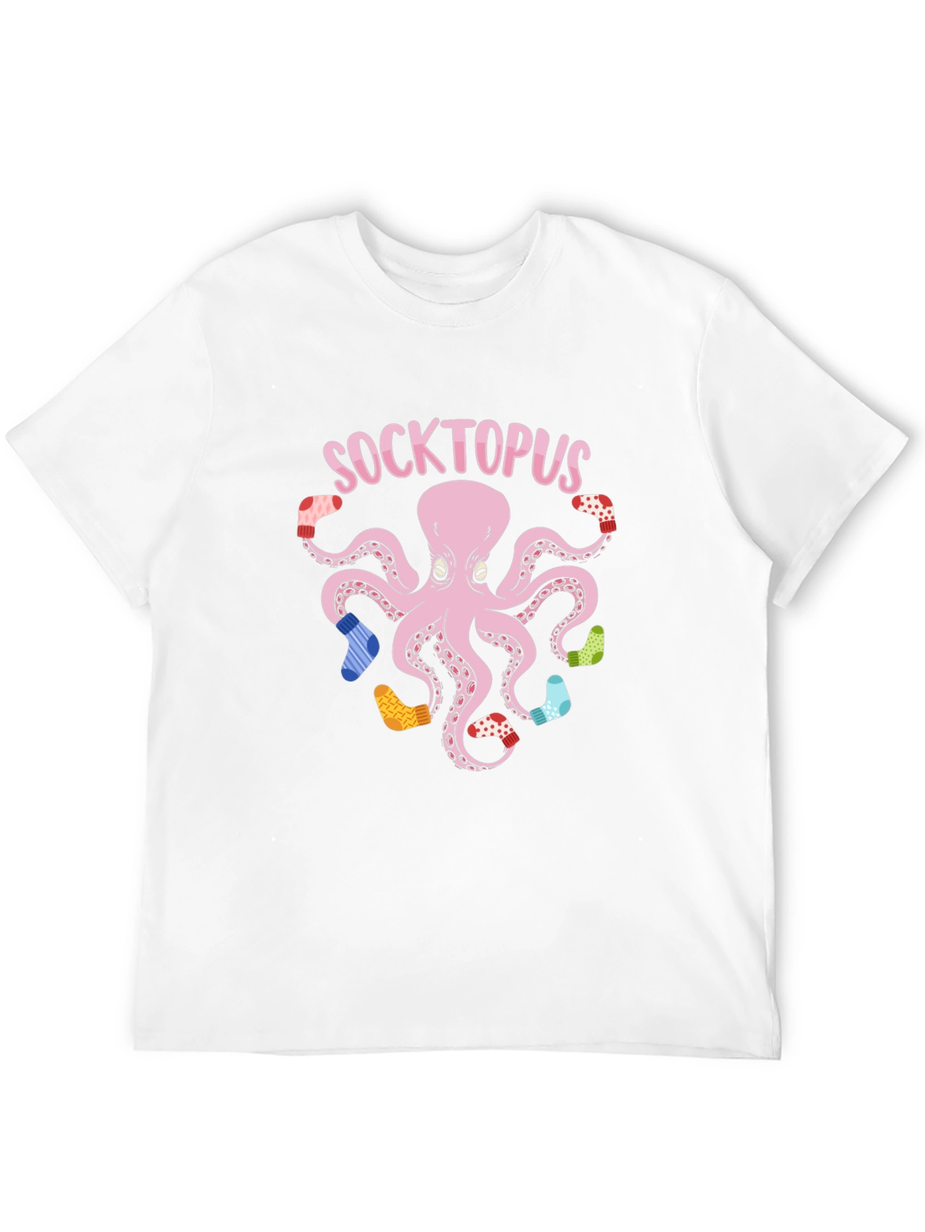 Socktopus Graphic Tee - Quirky Octopus with Socks T-Shirt